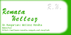 renata wellesz business card