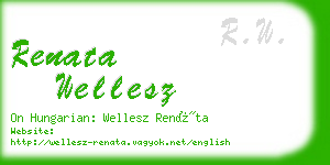 renata wellesz business card